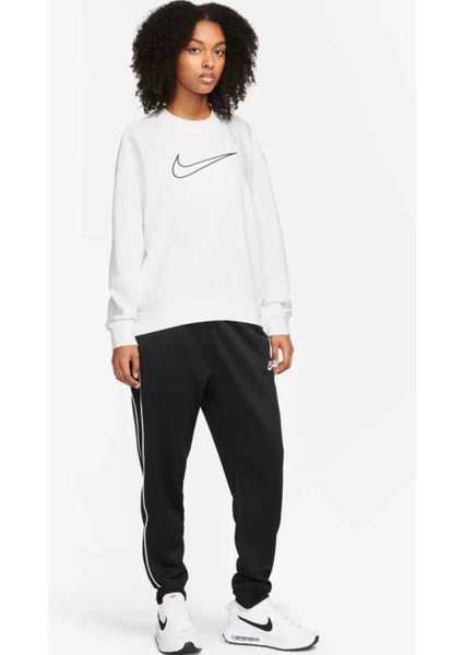 Dri-Fit Get Fit Graphic Crewneck Kadın Beyaz Bol Kesim Sweatshrit indirimleri
