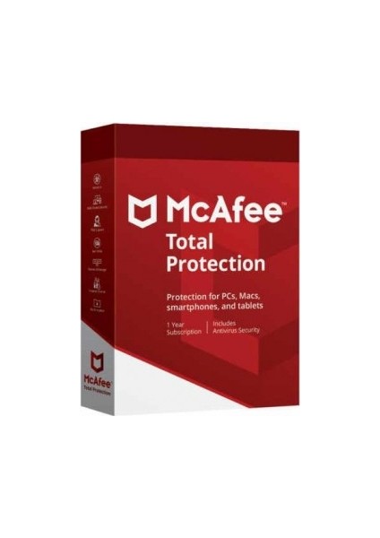 Total Protection 5 Cihaz 2 Yıl - Mcafee Key