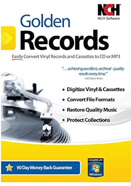 Nch: Golden Records Vinyl And Cassette To CD Converter (Windows)