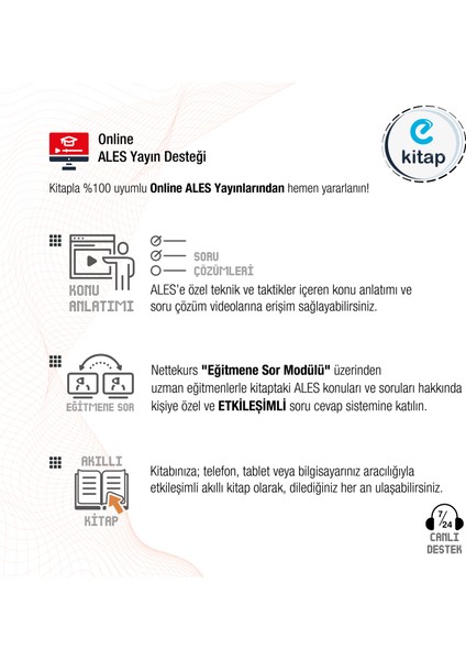 Nettekurs Yayınları ALES Sayısal Konu Anlatımlı Akıllı Soru Bankası E-Kitap