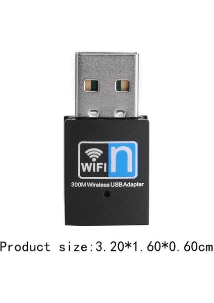 Ac - Wifi 5 2.4 Ghz 300 Mbps Mini USB Wireless Kablosuz Wifi Ap Adaptörü Dongle Wlan Alıcı