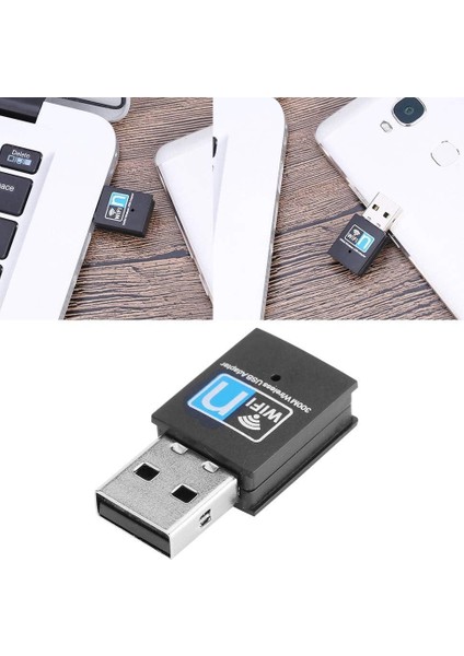 Ac - Wifi 5 2.4 Ghz 300 Mbps Mini USB Wireless Kablosuz Wifi Ap Adaptörü Dongle Wlan Alıcı