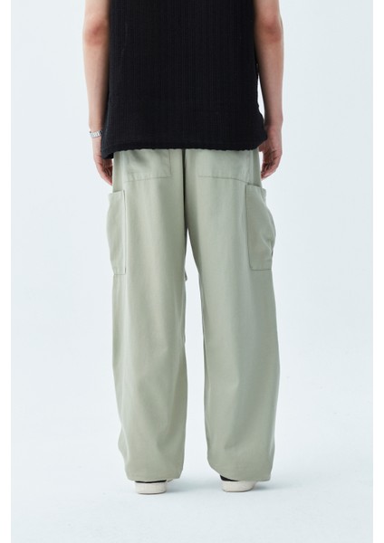Oversıze Kargo Baggy Pantolon-Mint modelleri