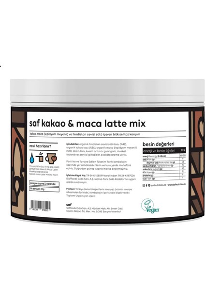 Kakao & Maca Latte Mix 120 gr