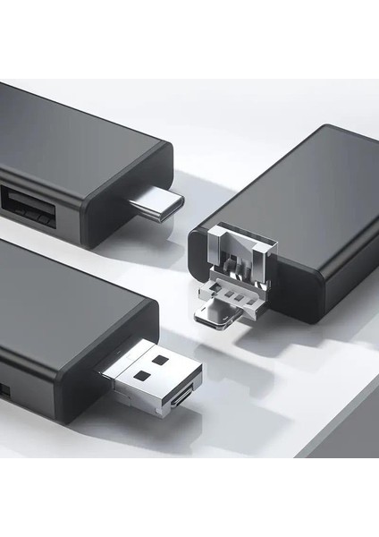 Otg 7 In 1 Lightning Type C USB Hafıza Kart Okuyucu Ios 13 iPhone Android Kart Saklama Kutusu