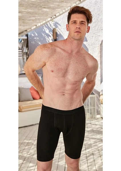 Erkek Likralı Uzun Boxer 1125 - 3 Adet