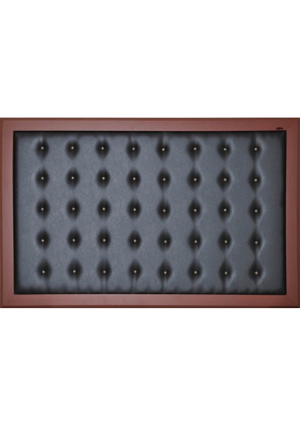 100X180 Deri Makam Arkalığı Siyah