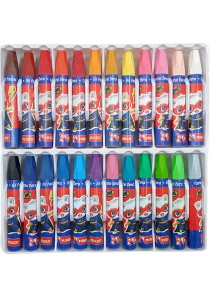 24 Renk Pastel Boya Mikro Pb 24