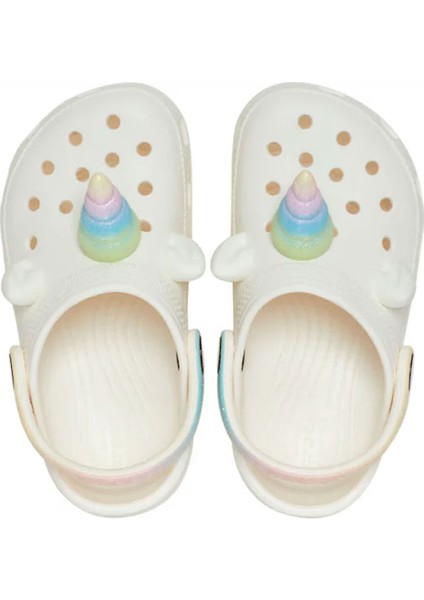 Classic Iam Rainbow Unicorncgt Çocuk Beyaz Clog Terlik 209701-0WV