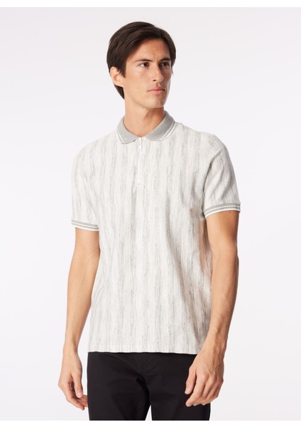 Çizgili Gri Erkek Polo T-Shirt Fc4Sm-Tst 0785 modelleri