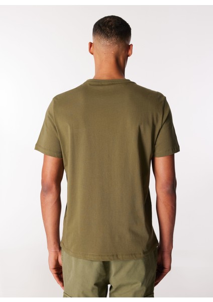 Haki Erkek Bisiklet Yaka T-Shirt D4SM-TST3294 indirimleri