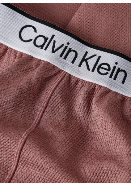 Calvin Klein Pembe Kadın Lastikli Bel Standart Fit Eşofman Altı 00GWS4P643LKO-PW  - Knit Pant