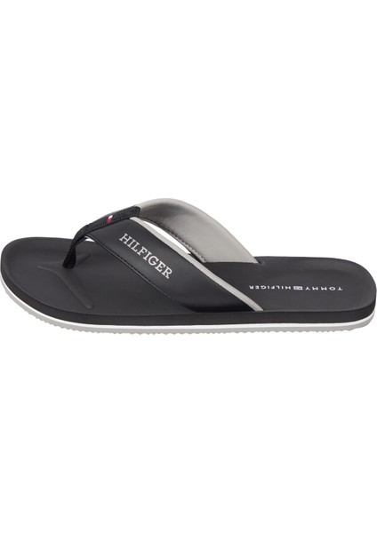 Siyah Erkek Plaj Terliği Comfort Hılfıger Beach Sandal