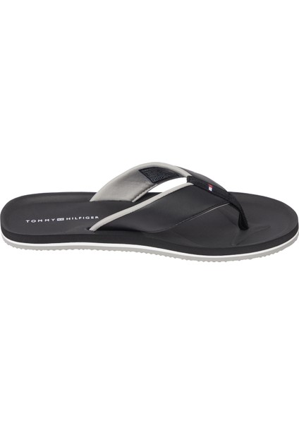 Siyah Erkek Plaj Terliği Comfort Hılfıger Beach Sandal