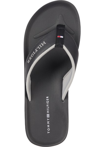 Siyah Erkek Plaj Terliği Comfort Hılfıger Beach Sandal