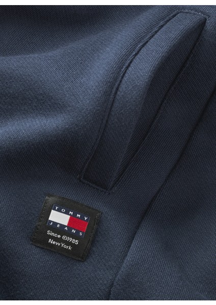 Lastikli Bel Normal Mavi Kadın Şort Tjw Rlx New Cls Sweatshort Ext fiyatları