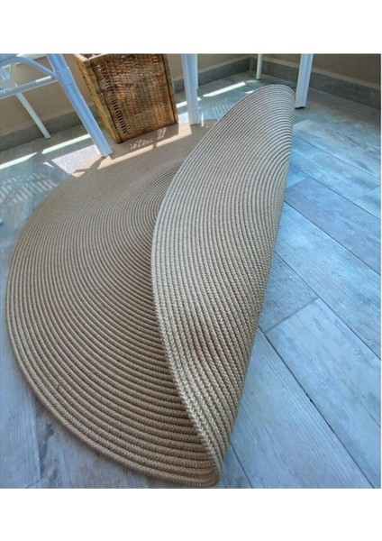 Dekoratif Jüt Hasır El Örgüsü Halı Kilim ( Tüm Ebatlar )