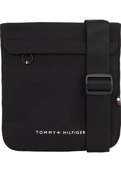 Tommy Hilfiger Siyah 19X21X2 cm Erkek Postacı Çantası Th Skylıne Mını Crossover