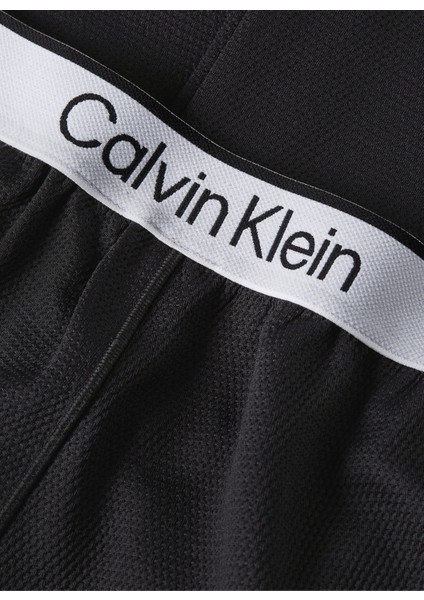 Calvin Klein Siyah Kadın Lastikli Bel Standart Fit Eşofman Altı 00GWS4P643BAE-PW  - Knit Pant