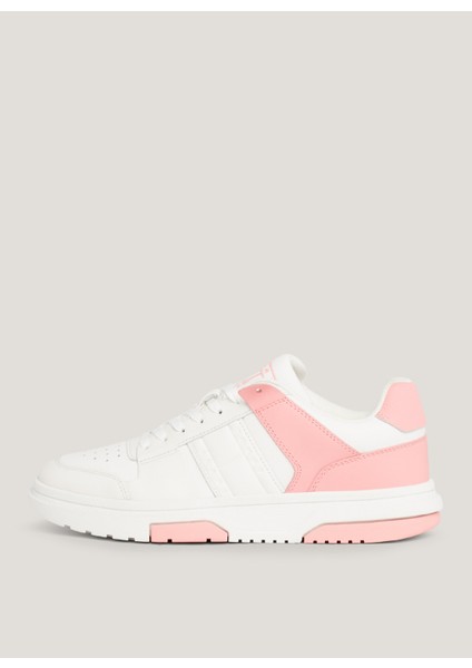 Tommy Hilfiger Beyaz - Pembe Kadın Sneaker EN0EN02475TIC