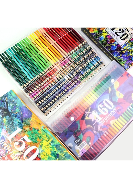 Suluboya-48 Renk Stili Brutfuner Art Professional Renkli Kalemler Renkler Yağlısuluboya Aquarelle Eskiz Çizim Renkli Kalem (Yurt Dışından) fırsatları