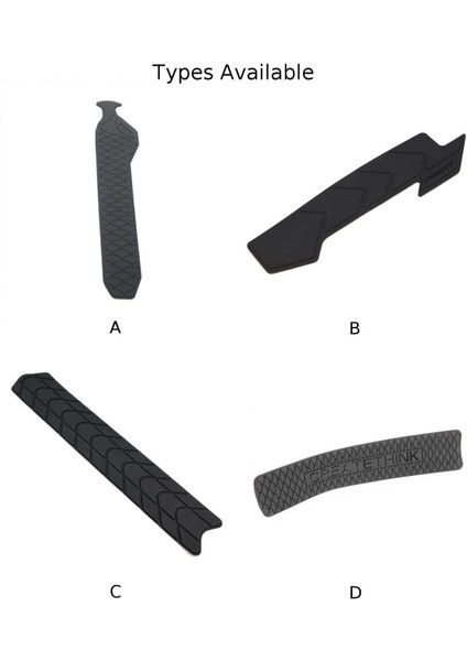 B Tarzı 1x Bisiklet Zinciri Koruyucu Silika Mtb Yol Çerçeve Siyah Anti-Scratch Koruyucu Mtb Bisiklet Zinciri Bakımı Anti-Skid Itme Koruma Koruyucu Örtü (Yurt Dışından)