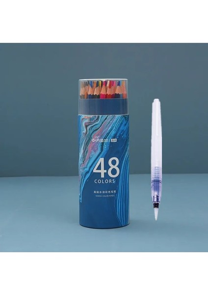 48 Renk Stili Suluboya Kalem Renkleri Kırtasiye Öğrenci Kalemleri Okul Kırtasiye Için Renkli Kalemler Çizim Ofisi Için (Yurt Dışından)