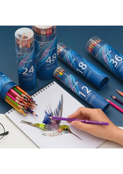 48 Renk Stili Suluboya Kalem Renkleri Kırtasiye Öğrenci Kalemleri Okul Kırtasiye Için Renkli Kalemler Çizim Ofisi Için (Yurt Dışından) fiyatları