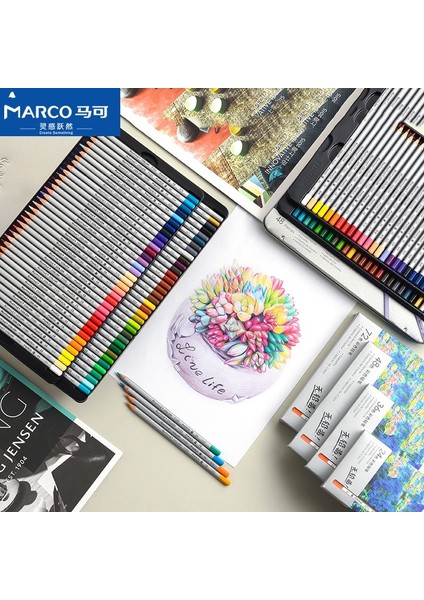 48 Renkli Kağıt Stili Marco Raffine Boya Kalemleri Renkli Kalemler Boyama Kitapları Için Set Sanatçı Pastel Premier Kalem Lapis De Renkli Yağlı Boya Kalemleri (Yurt Dışından) fiyatları