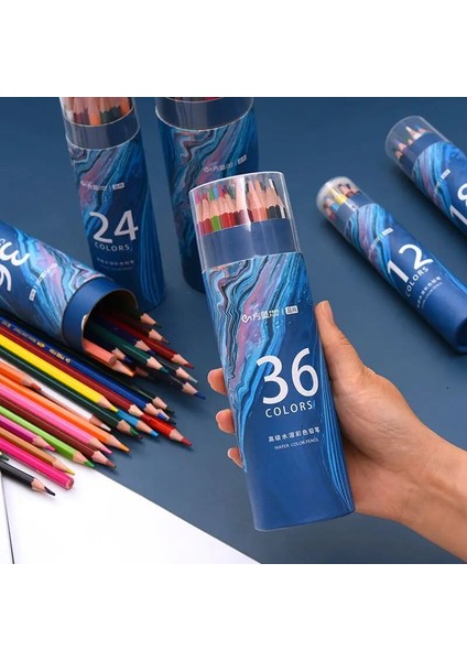 18 Renk Stili Renkler Ahşap Suluboya Kalem Sanat Okulu Ofis Malzemeleri Için Profesyonel Suda Çözünür Renkli Kalemler (Yurt Dışından) fiyatları