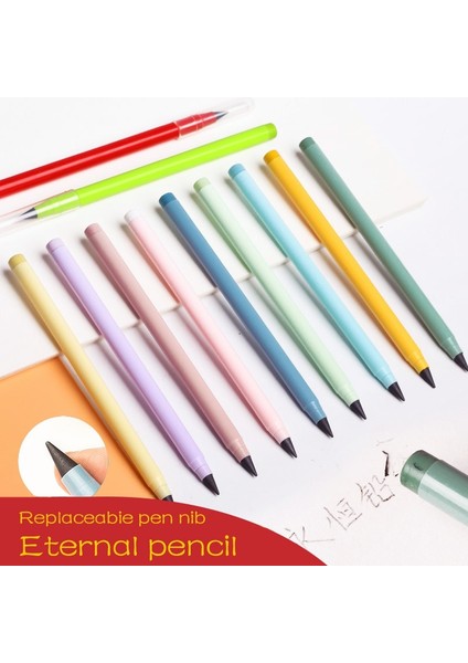 12-Morandi Mavi Stili Yeni Teknoloji Sınırsız Ebedi Yazma Kalem Sanat Kroki Boyama Aracı Çocuklar Hediyeler Okul Malzemeleri Yazmak Için Mürekkepsiz Kalem (Yurt Dışından) fırsatları