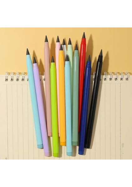 12-Morandi Mavi Stili Yeni Teknoloji Sınırsız Ebedi Yazma Kalem Sanat Kroki Boyama Aracı Çocuklar Hediyeler Okul Malzemeleri Yazmak Için Mürekkepsiz Kalem (Yurt Dışından) indirimleri