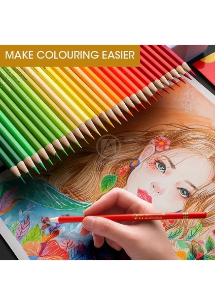 Oil 72 Colors Style Renkler Profesyonel Yağ Suluboya Renkli Kalem Seti Okul Sanatsal Renk Kurşun Beraberlik Kroki Sanat Malzemeleri (Yurt Dışından) fırsatları