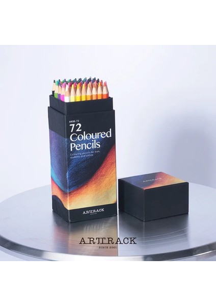 72 Renk Kare Kutu Stili Arttrack Yağ Çizim Kalem Seti Lapices Colores Gökkuşağı Renkli Kalem Sanatçı Okul Malzemeleri Için Profesyonel Lapiz Kalemler (Yurt Dışından)