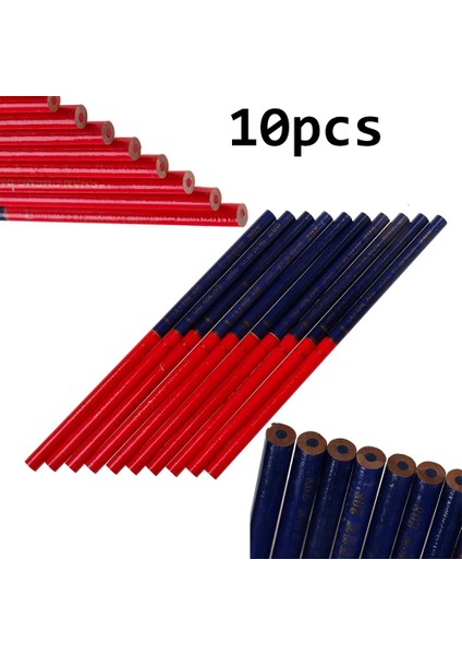 10 Adet Tarzı Çift Renkli Kurşun Kalemler Mavi ve Kırmızı Kurşun Marangoz Özel Amaçlı Kalemler Çizim Kalem Seti Ofis Kırtasiye (Yurt Dışından) indirimleri