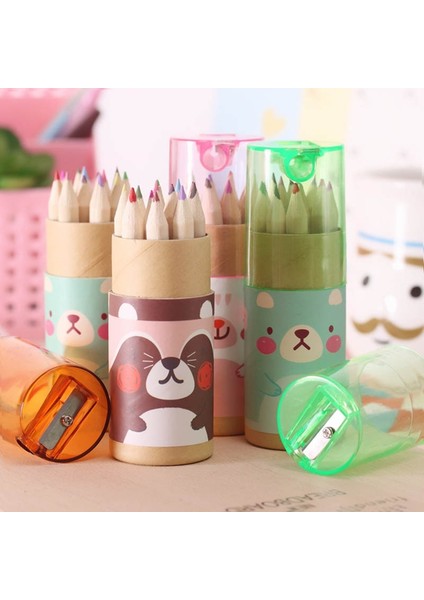 Tasarım 1 Stil Çok Sevimli Ayı Kalemtıraş ile Renkli Kalem Kawaii Suluboya Pastel Kalemler Çizim Kırtasiye Okul Malzemeleri Için (Yurt Dışından) fiyatları