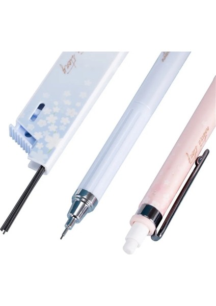 6 Adet Tarzı Et Kiraz Çiçeği Mekanik Kalemler, Kalem Yedekleri ile Kawaii Otomatik Kalemler Okul Kırtasiye Ofis Baskı Kalemi (Yurt Dışından) modelleri