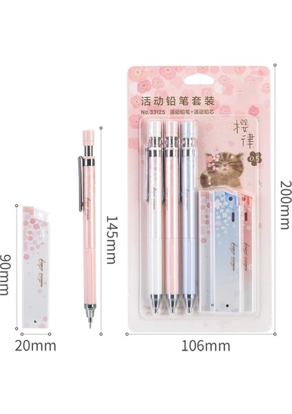 6 Adet Tarzı Et Kiraz Çiçeği Mekanik Kalemler, Kalem Yedekleri ile Kawaii Otomatik Kalemler Okul Kırtasiye Ofis Baskı Kalemi (Yurt Dışından) indirimleri