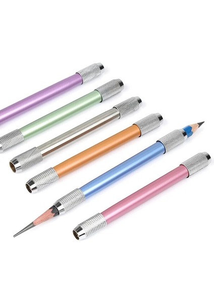 Yeşil Stil Metal Çift Kafa Renkli Kalem Genişletici Ayarlanabilir Tutucu Sketool Ofis Boyama Sanat Malzemeleri Yazma Aracı (Yurt Dışından) indirimleri