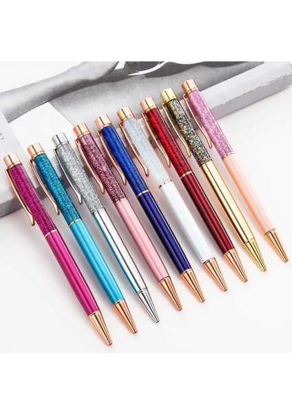 No.1 Tarzı Siyah Ellen Brook Tükenmez Akış Yağı Kristal Düğün Metal Bakır Bataklık Kalem Ofis Okul Tedarik Kırtasiye Gül Altın Kalem (Yurt Dışından) fiyatları