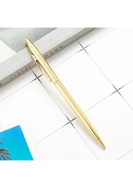 D Stili Siyah 1 Adet Lytwtw'nin Yaratıcı Tükenmez Kalem Iş Metal Ofis Aksesuarları Döndür Peool Kırtasiye Ofis Malzemeleri (Yurt Dışından)