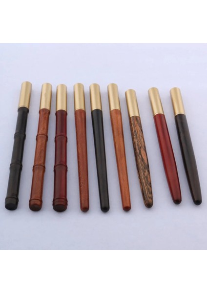 D-1 Stili Siyah Lüks Li Opper Ahşap Roller Kalem Imza Altın ​​kalem G Tüken Kalem Mürekkep Kırtasiye Ofis Malzemeleri (Yurt Dışından) fiyatları