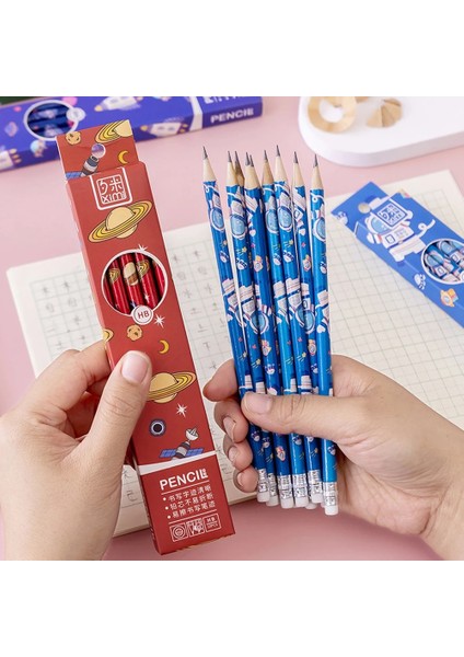 Bir Stil Et Uzay Teması Hb Standart Eskiz Kalem Seti Ahşap Kalem Lot Karikatür Sanat Malzemeleri Okul Ofis Malzemeleri (Yurt Dışından) fiyatları