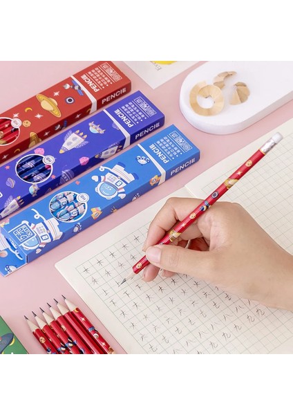 Bir Stil Et Uzay Teması Hb Standart Eskiz Kalem Seti Ahşap Kalem Lot Karikatür Sanat Malzemeleri Okul Ofis Malzemeleri (Yurt Dışından) fırsatları