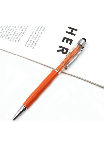 No.4 Tarzı Siyah Reative Kristal Kalem Elmas Tükenmez Kalemler Kırtasiye Tükenmez Kalem Stylus Kalem Dokunmatik Peolors Yağlı Siyah Dolum (Yurt Dışından)