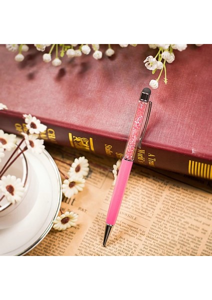 No.4 Tarzı Siyah Reative Kristal Kalem Elmas Tükenmez Kalemler Kırtasiye Tükenmez Kalem Stylus Kalem Dokunmatik Peolors Yağlı Siyah Dolum (Yurt Dışından) fırsatları