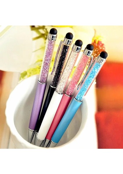 No.4 Tarzı Siyah Reative Kristal Kalem Elmas Tükenmez Kalemler Kırtasiye Tükenmez Kalem Stylus Kalem Dokunmatik Peolors Yağlı Siyah Dolum (Yurt Dışından) indirimleri