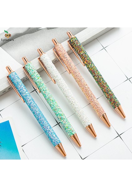 Karışık Renk Stili 1 Parça Lytwtw'nin Rulo Tükenmez Kalem Taklidi Lüks Sevimli Düğün Gül Altın Metal Kırtasiye Okul Ofis Tedarik G (Yurt Dışından) modelleri