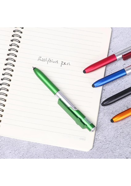 Kırmızı Stil 4-In-1 Katlanır Tükenmez Kalem Ekran Stylus Dokunmatik Kalem Evrensel Kapasitif Kalem, Tablet Telefon Tutacağı Okul Kırtasiye Için Led'li (Yurt Dışından) fırsatları