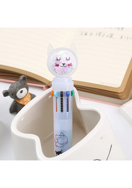 A5 Stili Çok Renkli Sequ Renkli Tükenmez Kalem Sevimli Yağlı Kalem Basmak Için Değiştirilebilir Karikatür Kalem Öğrenci Yazma Kalemi Çocuklar Kalem Ödülleri Okul Malzemeleri (Yurt Dışından)